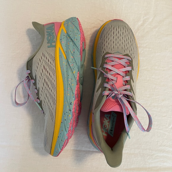 hoka x free people movement clifton 8